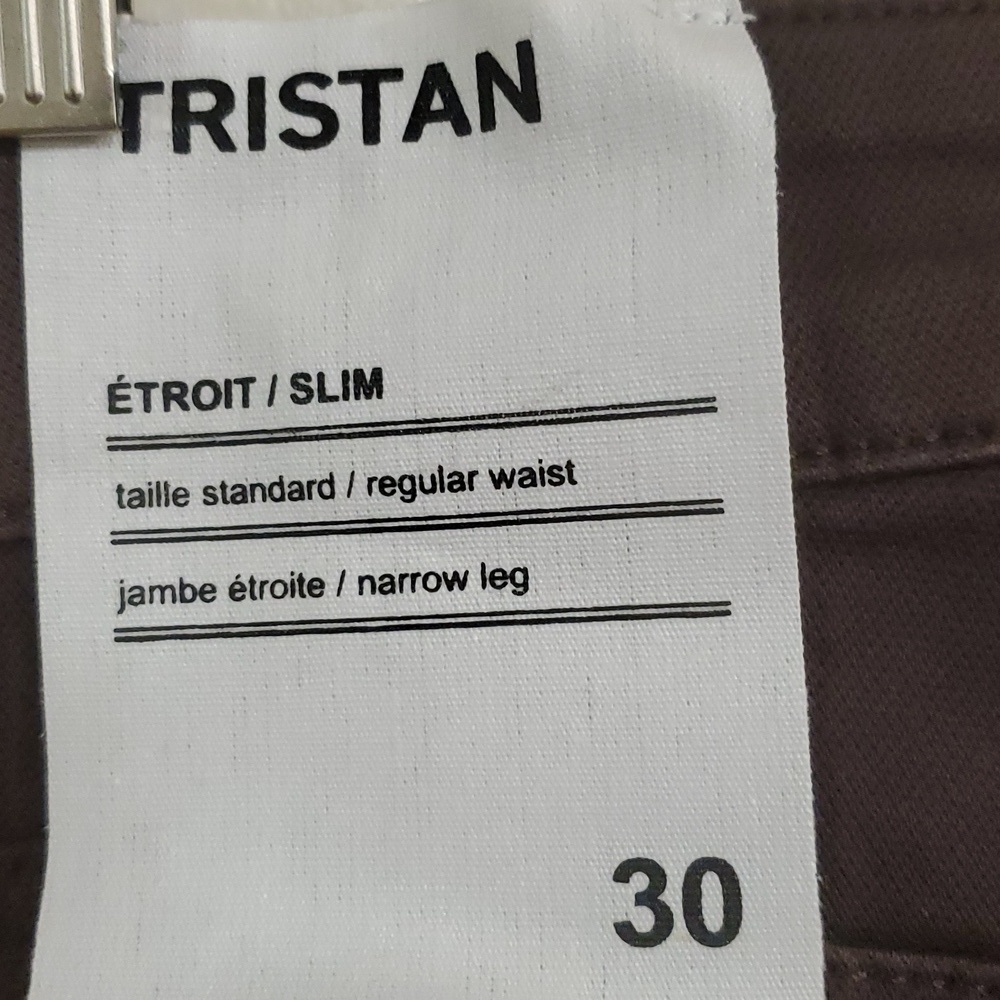 Tristan Style Brown Men's Jeans Waist Size 30 NWT - Picture 4 of 4